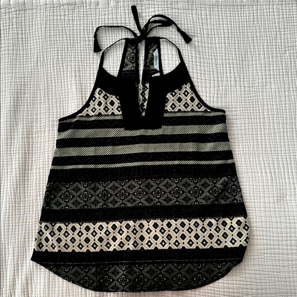 ATHLETA Halter Tassel Tie Top - Picture 1 of 4